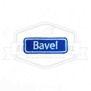 Embleem Straatbord Bavel Baviaonenland Carnavals Patch