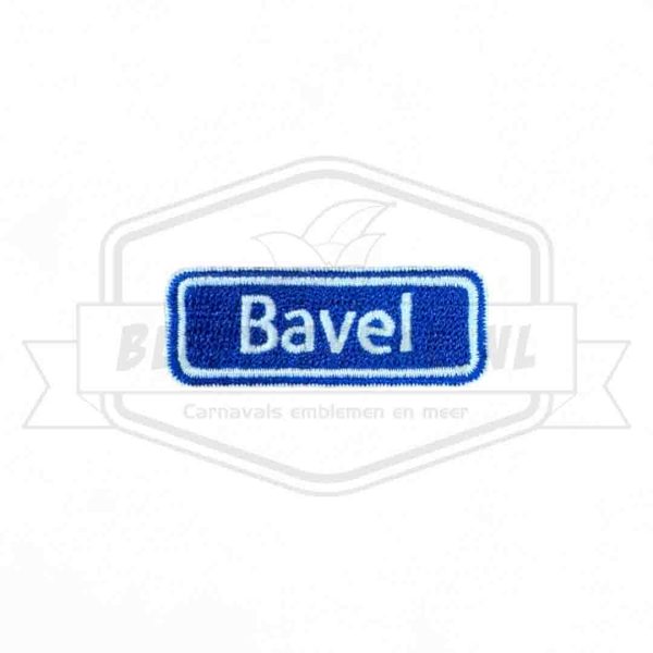 Embleem Straatbord Bavel Baviaonenland Carnavals Patch