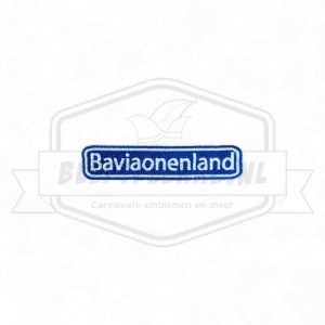 Embleem Straatbord Baviaonenland Bavel Carnavals Patch