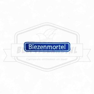 Embleem Straatbord Biezenmortel Kleuvendurp Carnavals Patch