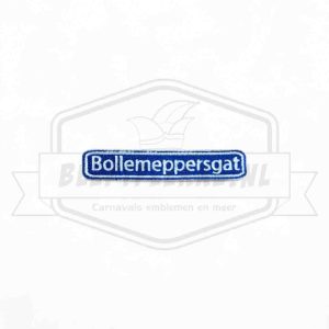 Embleem Straatbord Bollemeppersgat Casteren Carnavals Patch