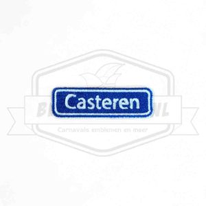 Embleem Straatbord Casteren Bollemeppersgat Carnavals Patch