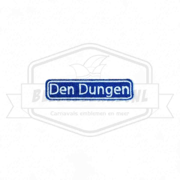 Embleem Straatbord Den Dungen Krabberdonk Carnavals Patch