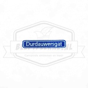 Embleem Straatbord Durdauwersgat Haghorst Carnavals Patch
