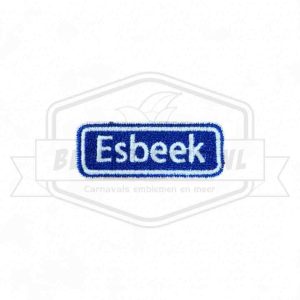 Embleem Straatbord Esbeek Haaikneuterrijk Carnavals Patch