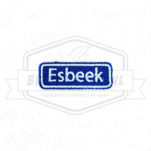 Embleem Straatbord Esbeek Haaikneuterrijk Carnavals Patch