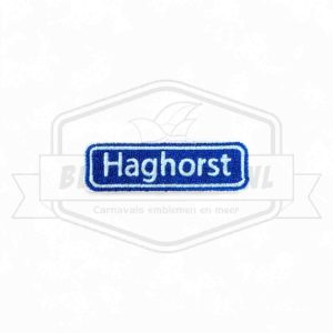 Embleem Straatbord Haghorst Durdauwersgat Carnavals Patch