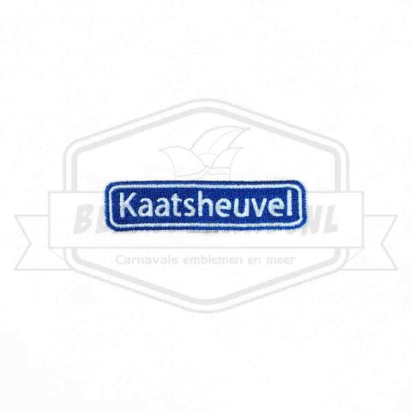 Embleem Straatbord Kaatsheuvel Turfstekerslaand Carnavals Patch
