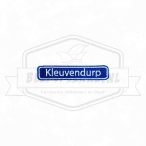 Embleem Straatbord Kleuvendurp Biezenmortel Carnavals Patch