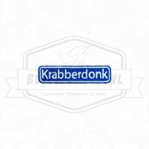 Embleem Straatbord Krabberdonk Den Dungen Carnavals Patch