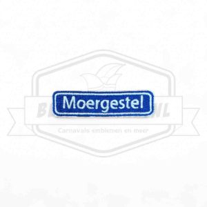 Embleem Straatbord Moergestel Pierewaaiersrijk Carnavals Patch
