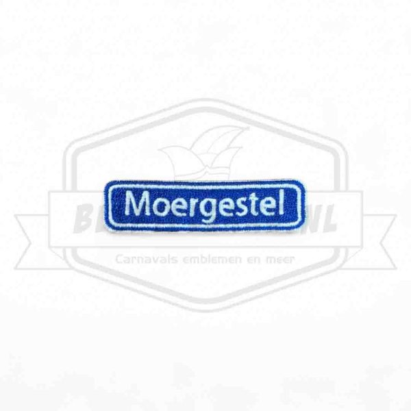 Embleem Straatbord Moergestel Pierewaaiersrijk Carnavals Patch