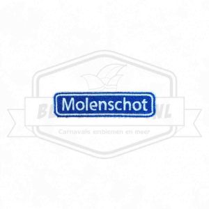 Embleem Straatbord Molenschot Papslokkersgat Carnavals Patch