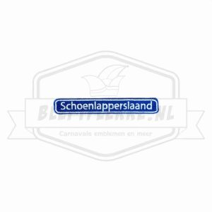 Embleem Straatbord Schoenlapperslaand Waalwijk Carnavals Patch