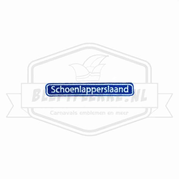 Embleem Straatbord Schoenlapperslaand Waalwijk Carnavals Patch