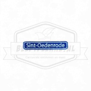 Embleem Straatbord Sint-Oedenrode Papgat Carnavals Patch
