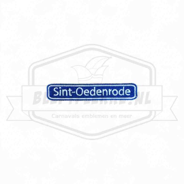 Embleem Straatbord Sint-Oedenrode Papgat Carnavals Patch