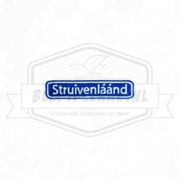 Embleem Straatbord Struivenlaand Alphen Carnavals Patch