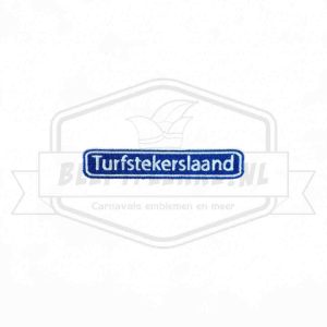 Embleem Straatbord Turfstekerslaand Kaatsheuvel Carnavals Patch