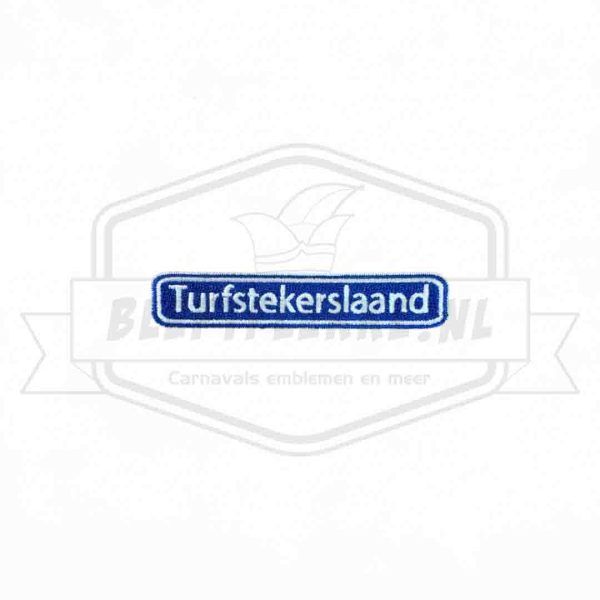 Embleem Straatbord Turfstekerslaand Kaatsheuvel Carnavals Patch