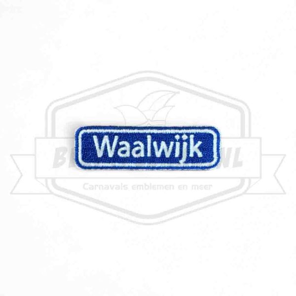 Embleem Straatbord Waalwijk Schoenlapperslaand Carnavals Patch