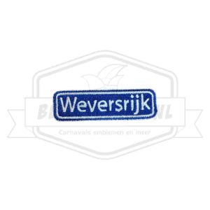 Embleem Weverswijk Nistelrode Carnavals Patch