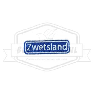Embleem Zwetsland Duizel Carnavals Patch