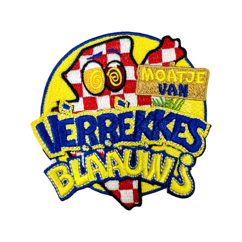 Embleem Verrekkes Blaauw Carnavals Patch-Photoroom