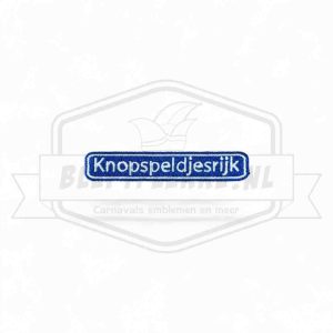 Embleem Straatbord Knopspeldjesrijk Carnavals Patch