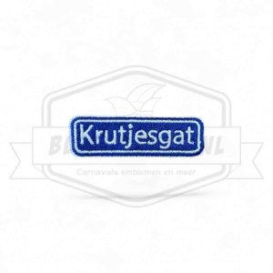 Embleem Straatbord Krutjesgat Son en Breugel Carnavals Patch