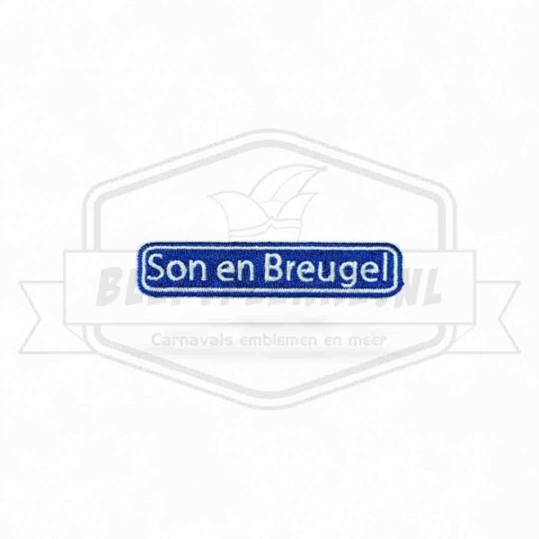 Embleem Straatbord Son en Breugel Krutjesgat Carnavals Patch