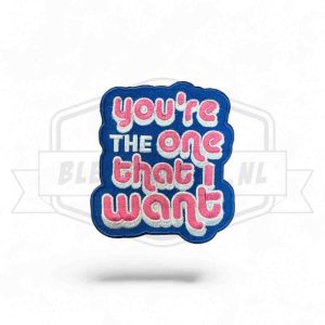 Embleem You're the one that i want carnavals patch