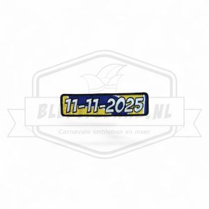 Embleem Officieel 11-11 Carnavals patch 2025 - Bleftplekke.nl