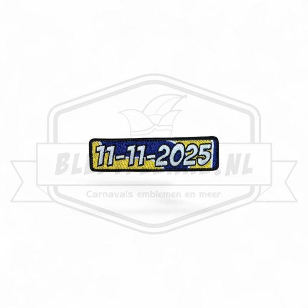 Embleem Officieel 11-11 Carnavals patch 2025 - Bleftplekke.nl