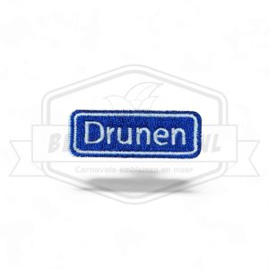 Embleem Straatbord Drunen Dwergonie carnavals Patch