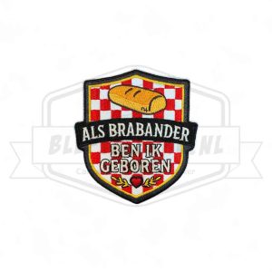 Embleem Als Brbander Ben Ik Geboren carnavals patch