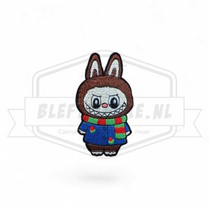 Embleem Labubu Groen / Rood Carnavals Patch