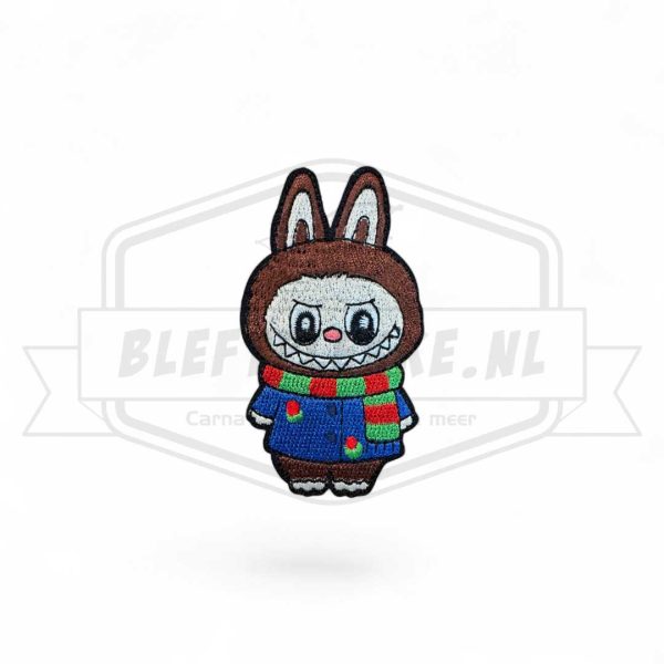 Embleem Labubu Groen / Rood Carnavals Patch
