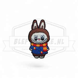 Embleem Labubu Rood / Oranje Carnavals Patch
