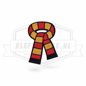Embleem Sjaaltje Rood / Oranje Carnavals Patch
