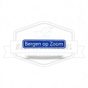 Embleem Straatbord Bergen op Zoom Carnavals Patch