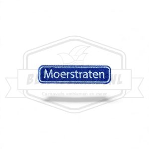 Embleem Straatbord Moerstraten Carnavals Patch
