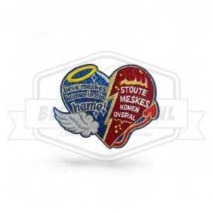 Embleem Stoute meskes komen overal