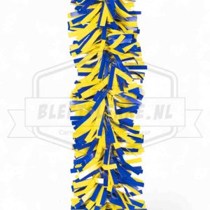 PVC Guirlande blauw-geel mix lengte 5 mtr ø 8 cm brandvertragend