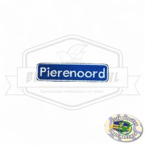 Embleem Straatbord Pierenoord Emmeloord Carnavals Patch