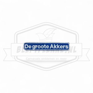 Embleem Straatbord Goirle -De Groote Akkers-