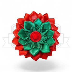 Handgemaakte Rosette Groen - Rood